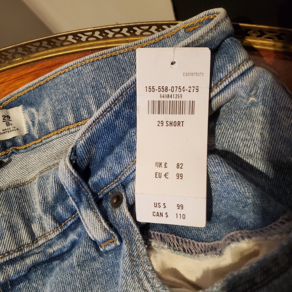 A&F 90s Straight Ultra High Rise Ripped Denim - Picture 4 of 6